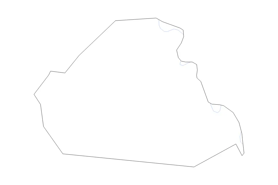 Carte de Henry, Kentucky de type contour et rivières pour Amérique du Nord, montrant contour et rivières avec des limites nettes.