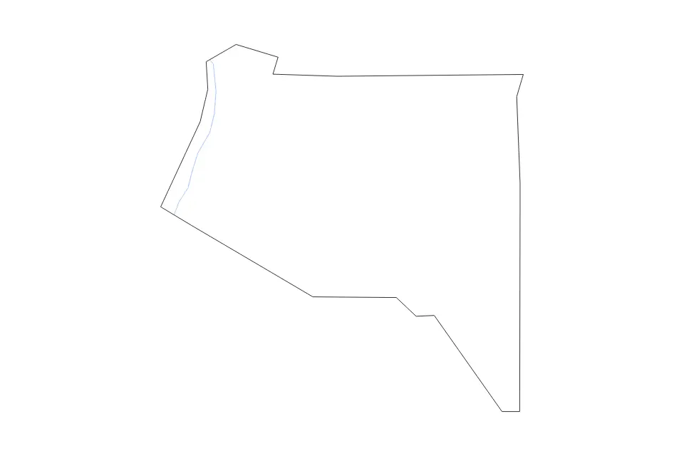 Mapa de Hickman, Kentucky de tipo contorno y ríos para América del Norte, con contorno y ríos con límites limpios.