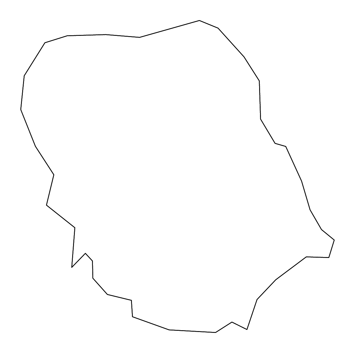 Mapa de contorno de Jackson, Kentucky con ríos.