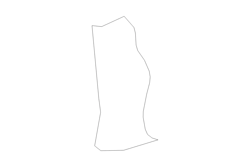 Outline map of Kenton County, Kentucky with subdivision borders.