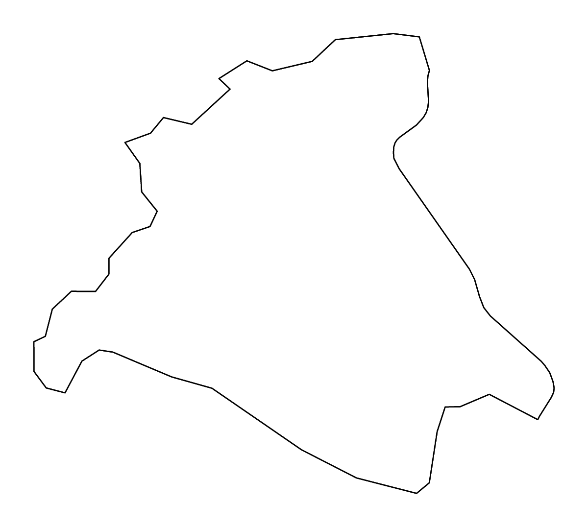 Mapa de contorno de Lawrence, Kentucky con ríos.