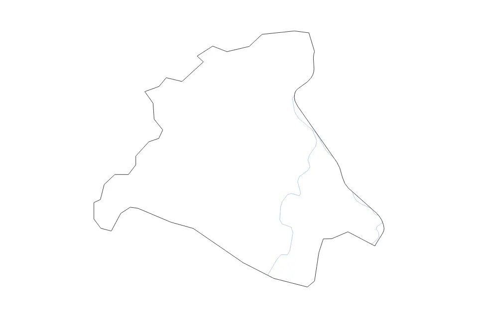 Mapa de Lawrence, Kentucky de tipo contorno y ríos para América del Norte, con contorno y ríos con límites limpios.