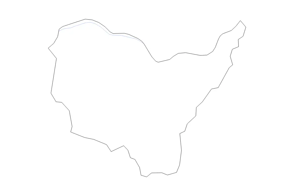 Outline map of Lewis County, Kentucky with subdivision borders and rivers.