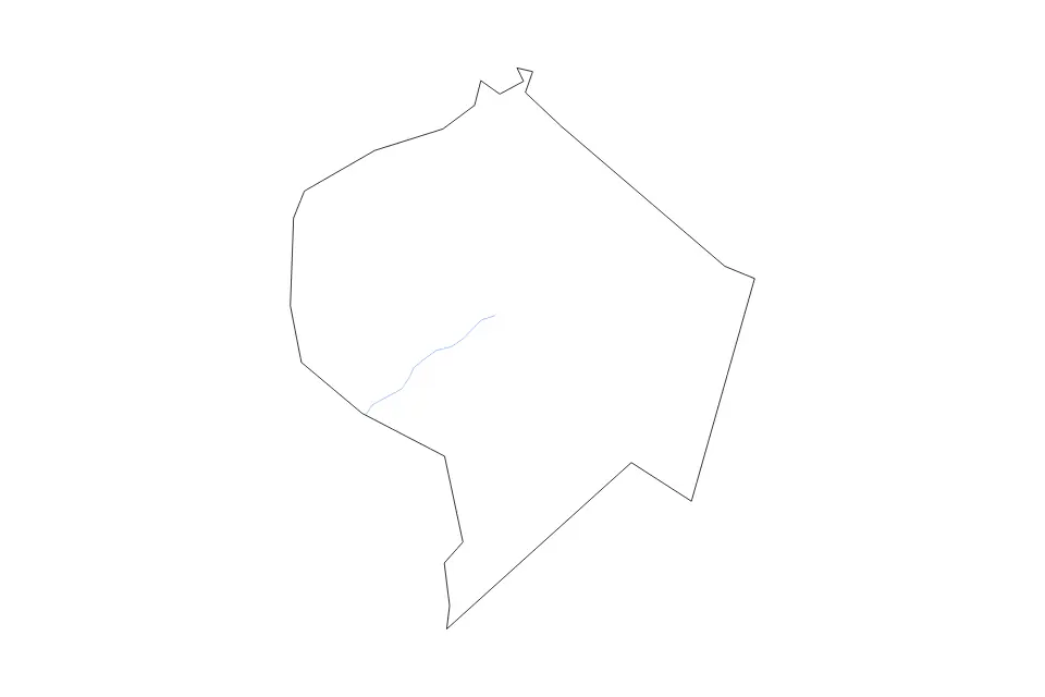 Mapa de Lincoln, Kentucky de tipo contorno y ríos para América del Norte, con contorno y ríos con límites limpios.