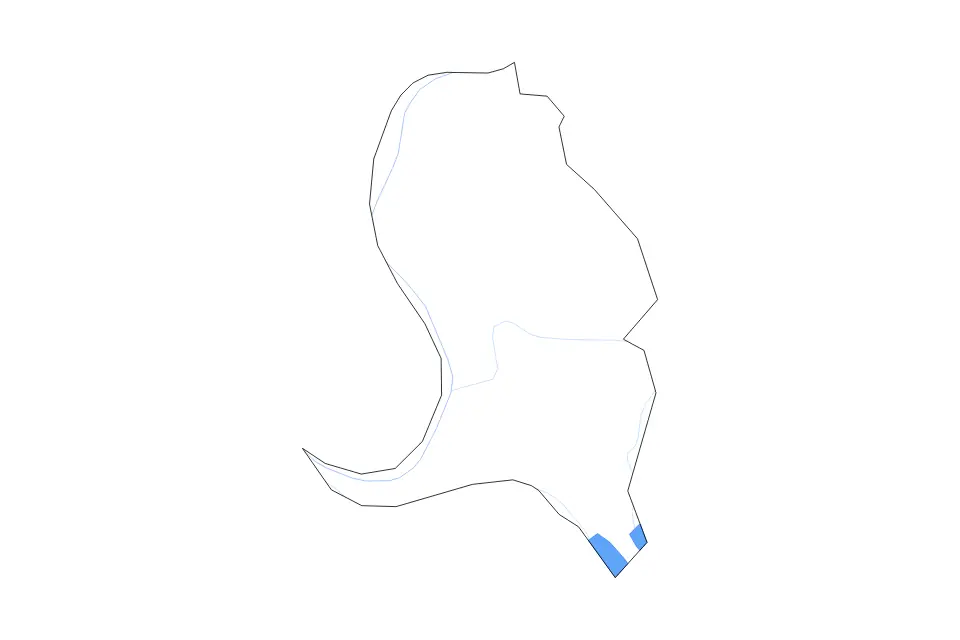 Outline map of Livingston County, Kentucky with subdivision borders and major lakes and rivers.