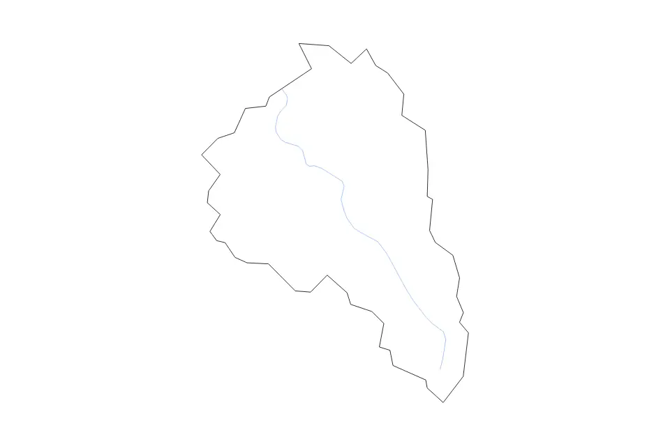 Carte de Magoffin, Kentucky de type contour et rivières pour Amérique du Nord, montrant contour et rivières avec des limites nettes.