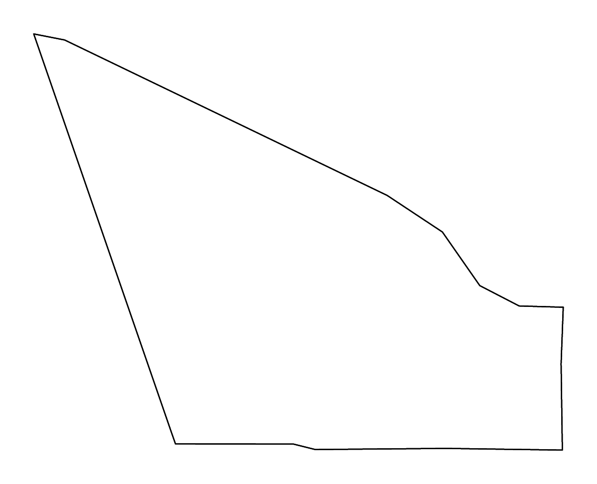 Mapa de contorno de McCracken, Kentucky con ríos.