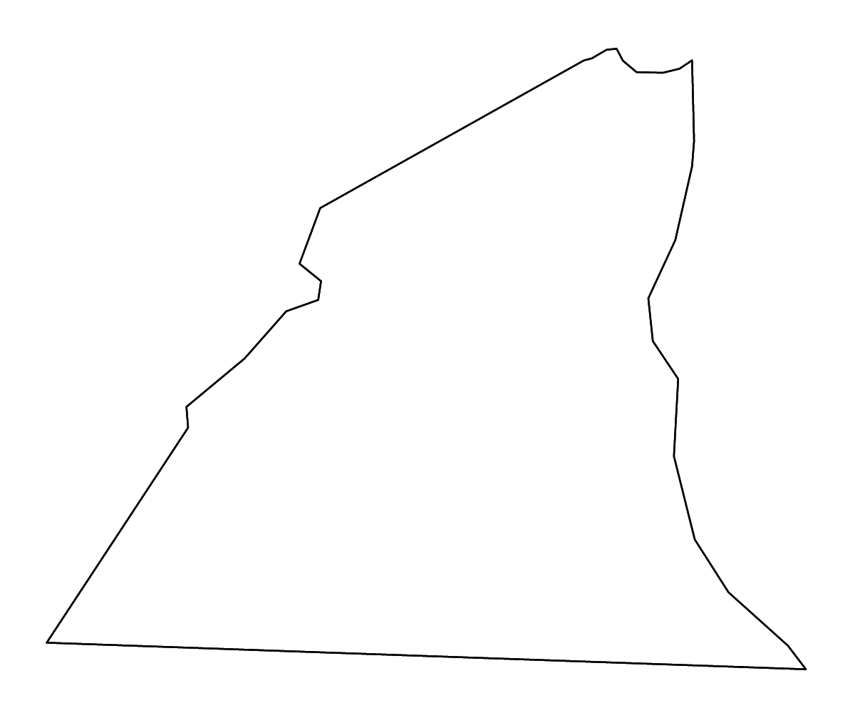 Mapa de contorno de McCreary, Kentucky con ríos.