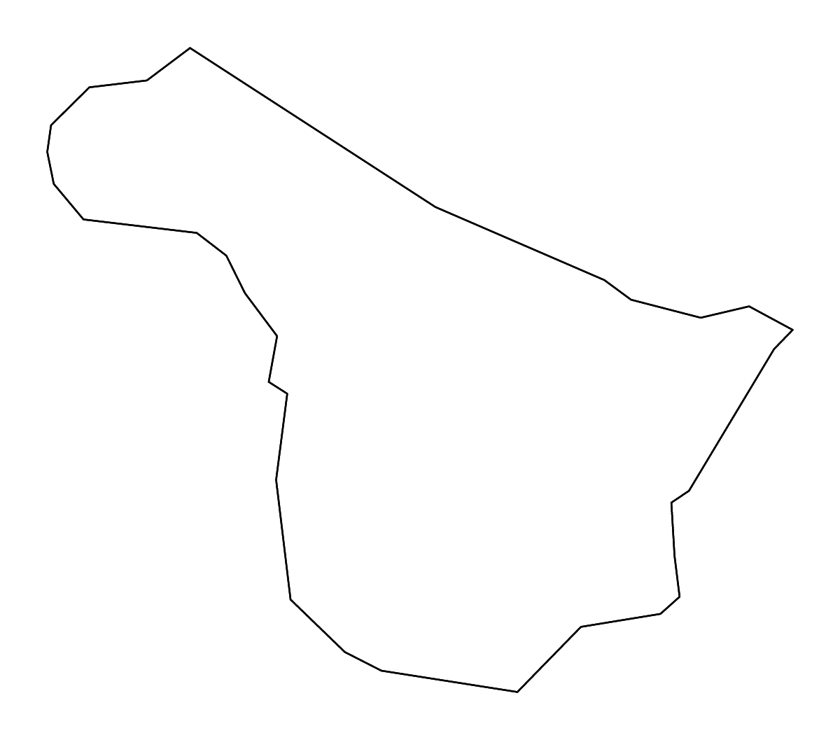Carte de contour de McLean, Kentucky avec rivières.