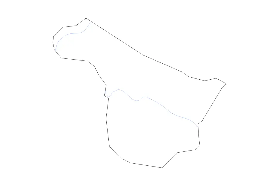 Carte de McLean, Kentucky de type contour et rivières pour Amérique du Nord, montrant contour et rivières avec des limites nettes.