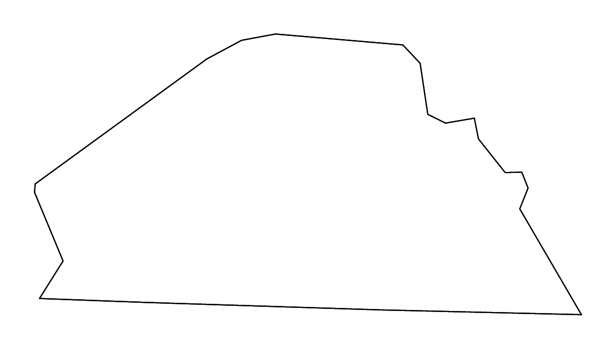 Carte de contour de Monroe, Kentucky avec rivières.
