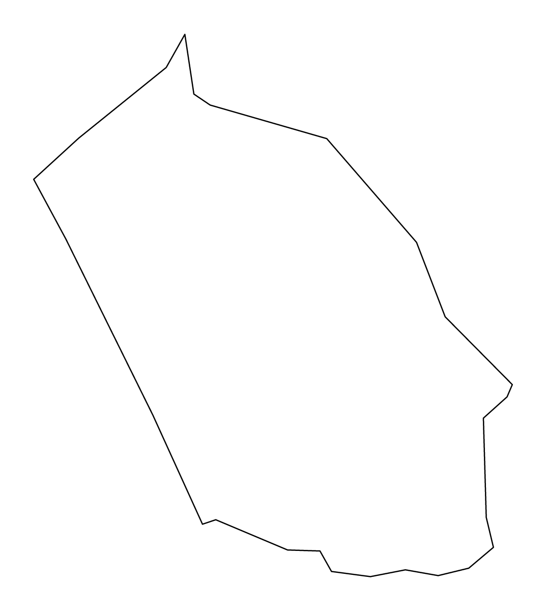 Mapa de contorno de Montgomery, Kentucky.