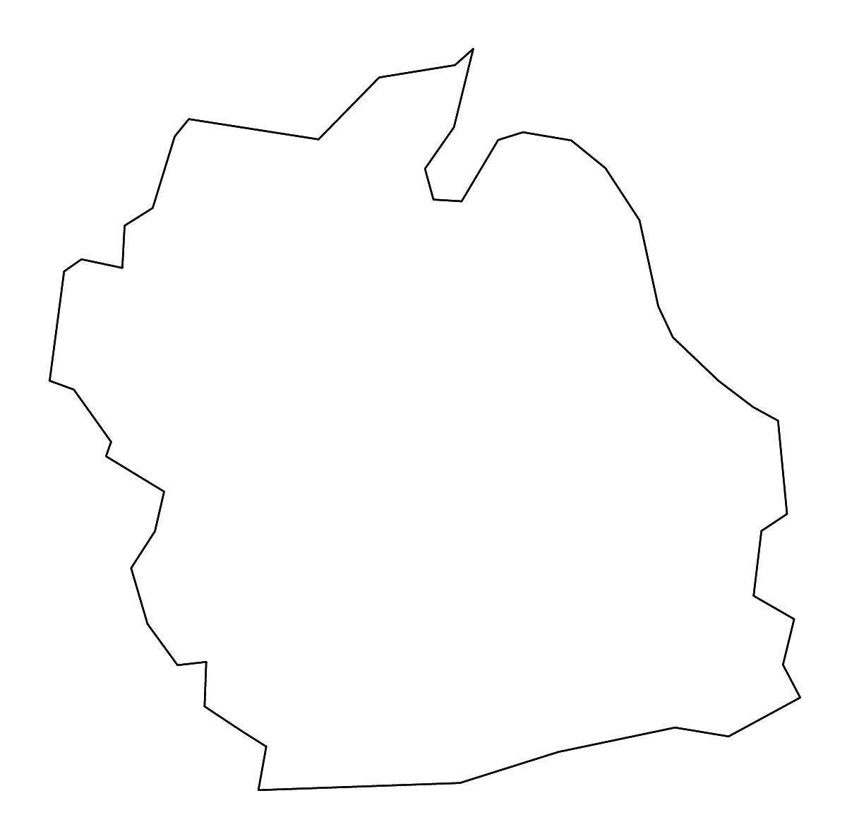 Mapa de contorno de Muhlenberg, Kentucky con ríos.