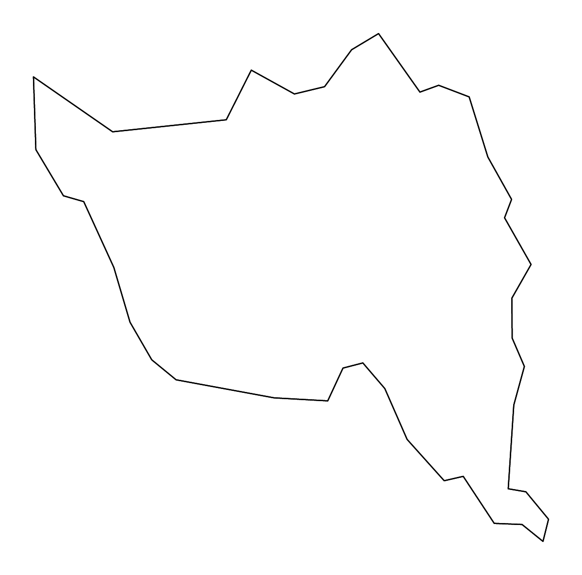 Carte de contour de Owsley, Kentucky avec rivières.