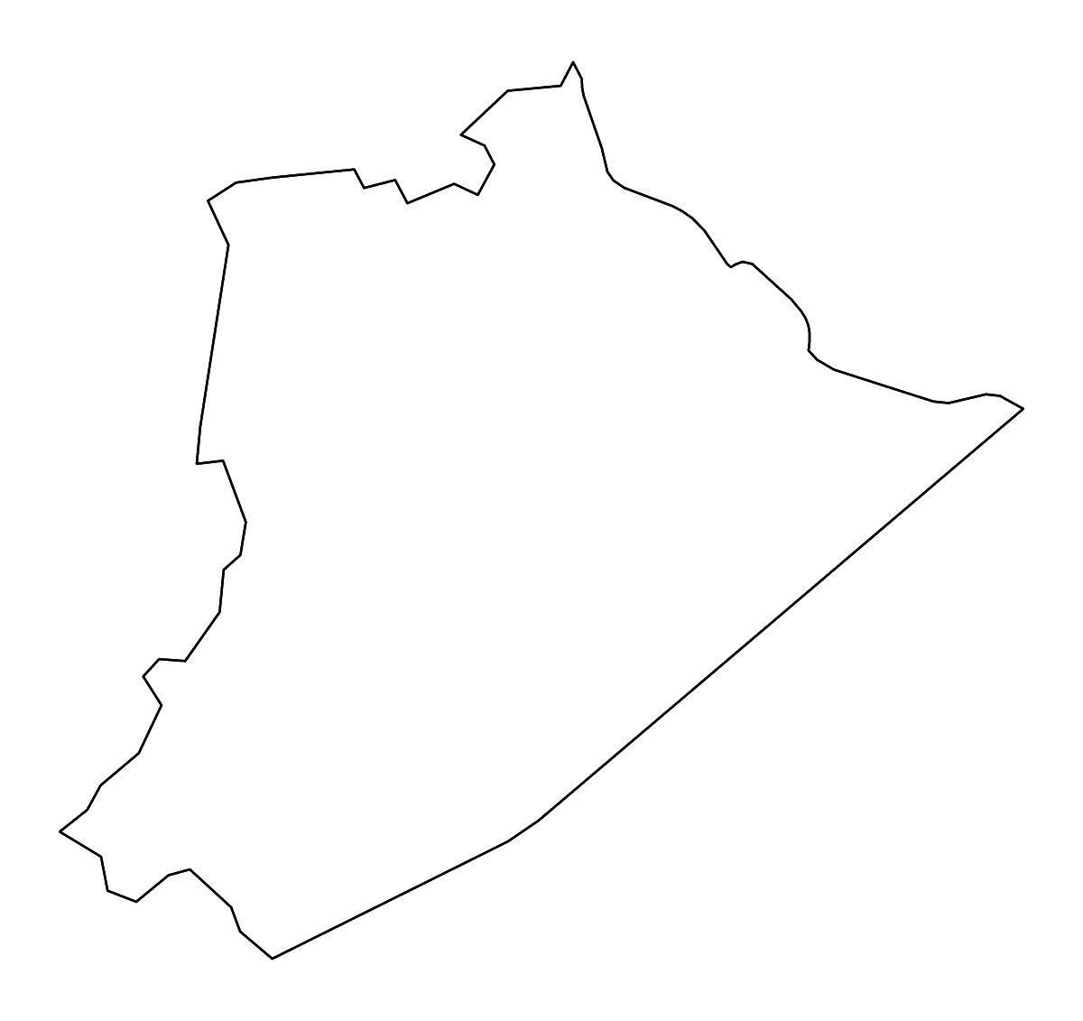 Mapa de contorno de Pike, Kentucky con ríos.