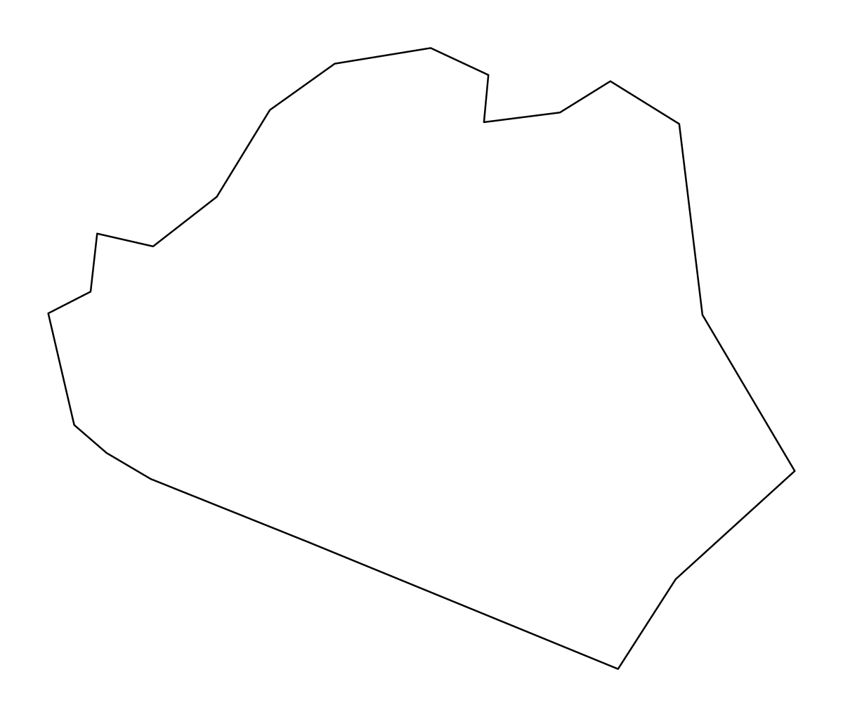 Outline map of Robertson County, Kentucky.