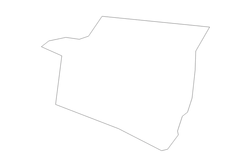 Mapa de Shelby, Kentucky de tipo contorno para América del Norte, con contorno con límites limpios.