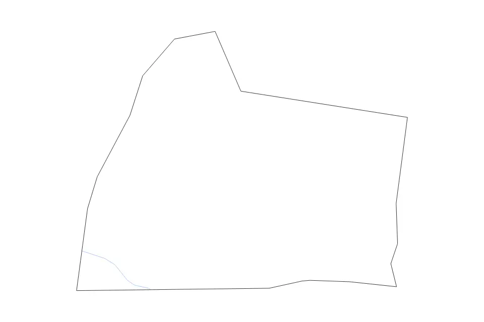Outline map of Simpson County, Kentucky with subdivision borders and rivers.