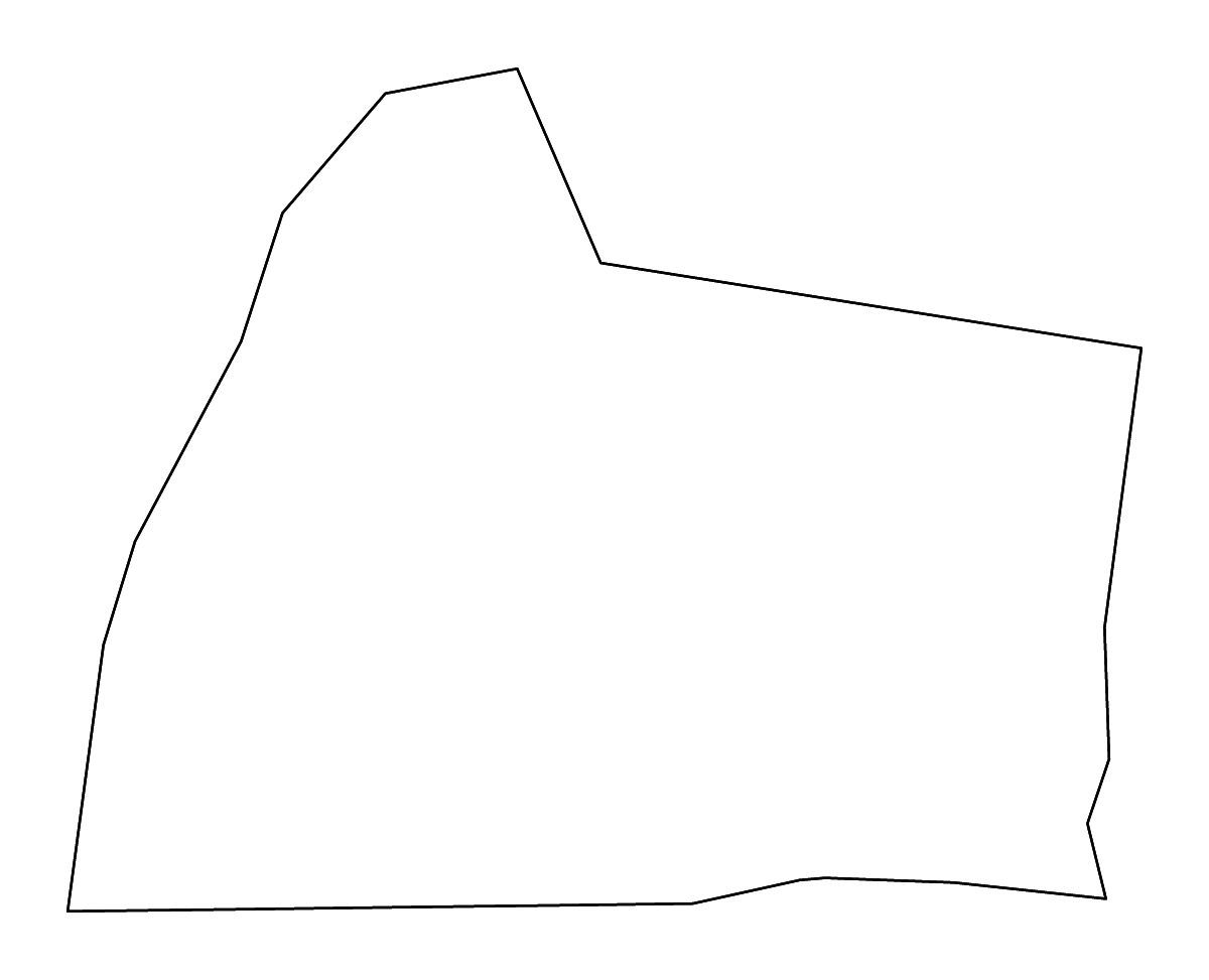 Outline map of Simpson County, Kentucky with rivers.