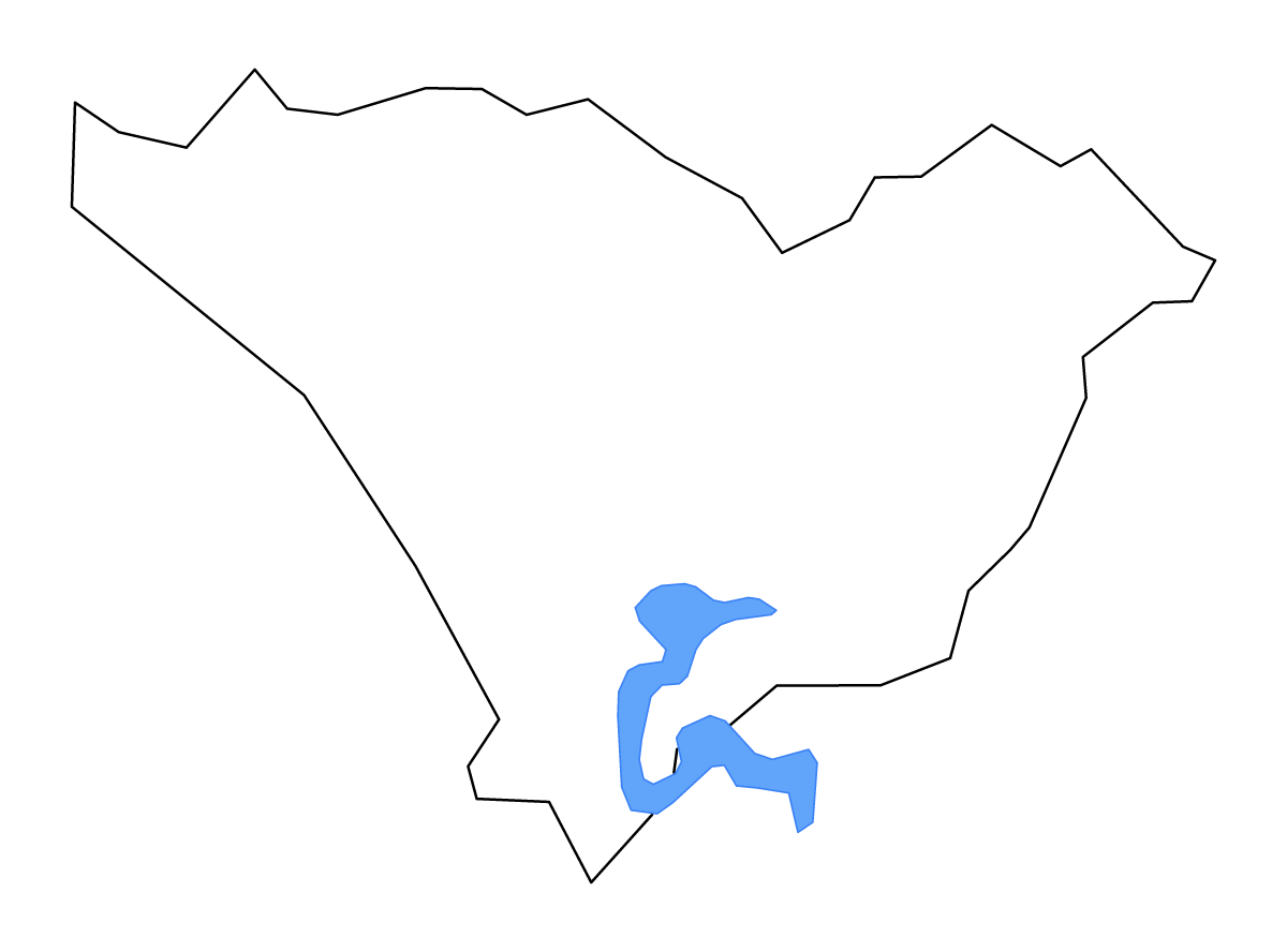 Mapa de contorno de Taylor, Kentucky con lagos y ríos.