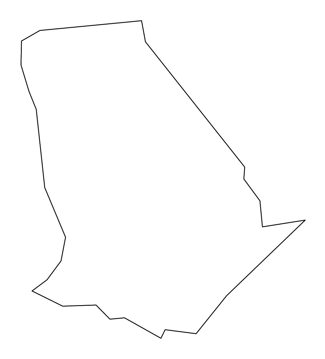 Carte de contour de Trimble, Kentucky avec rivières.