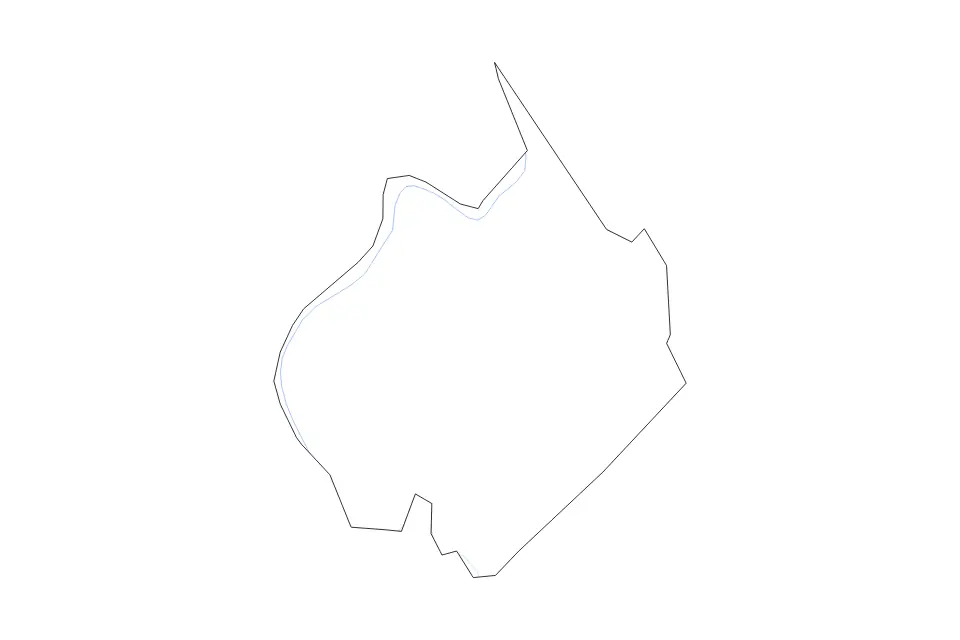 Carte de Union, Kentucky de type contour et rivières pour Amérique du Nord, montrant contour et rivières avec des limites nettes.