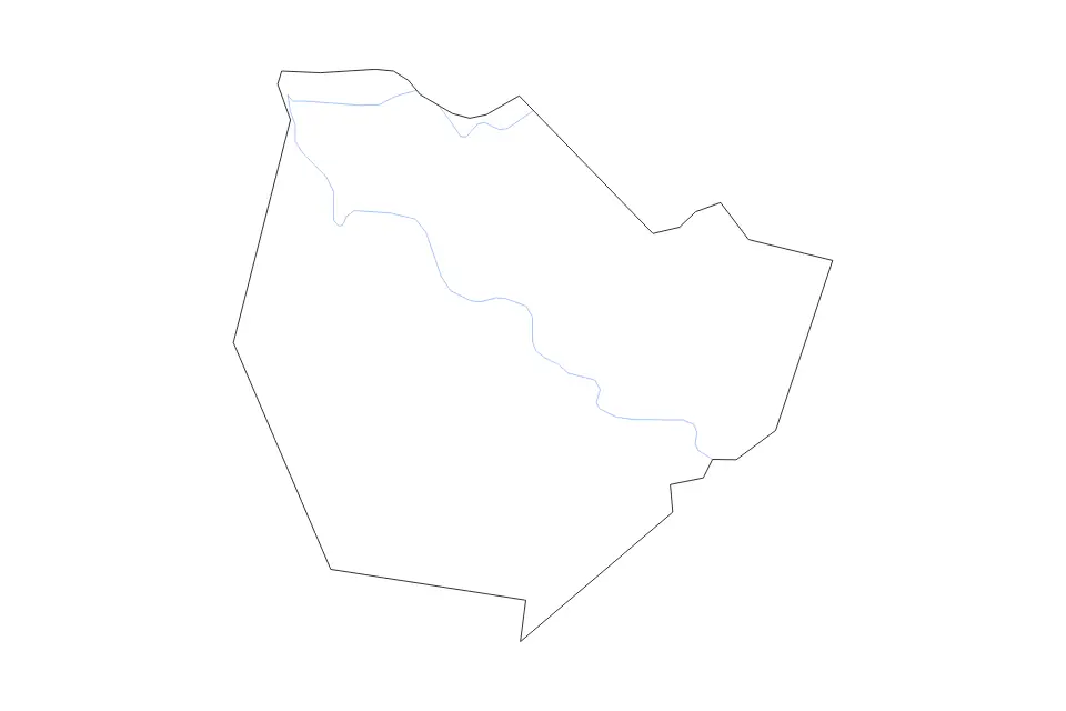 Carte de Warren, Kentucky de type contour et rivières pour Amérique du Nord, montrant contour et rivières avec des limites nettes.