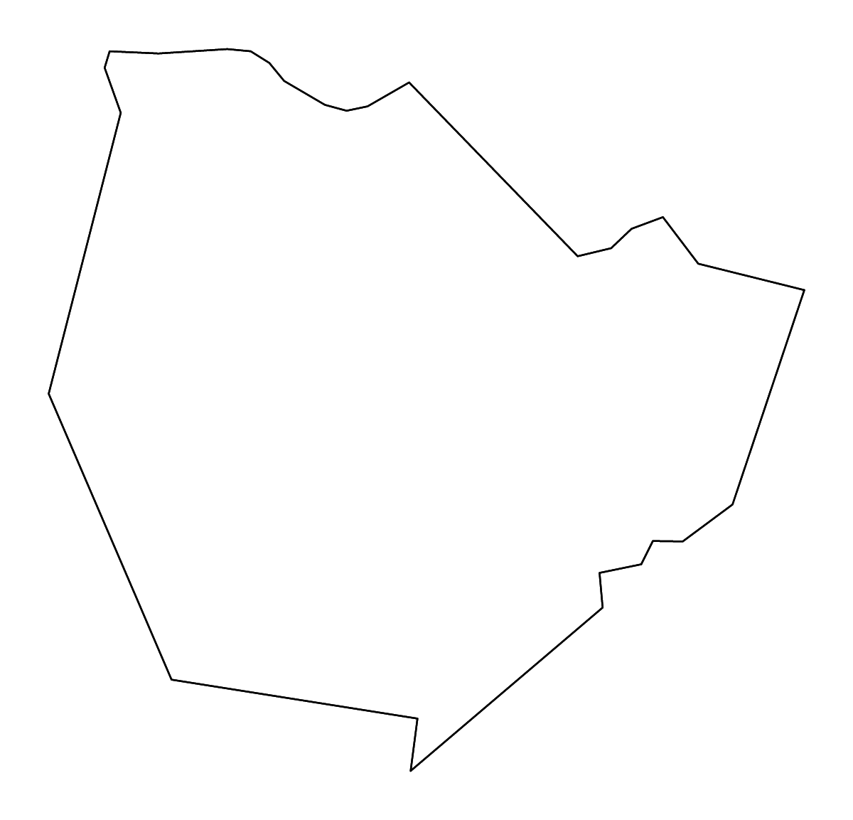 Mapa de contorno de Warren, Kentucky con ríos.