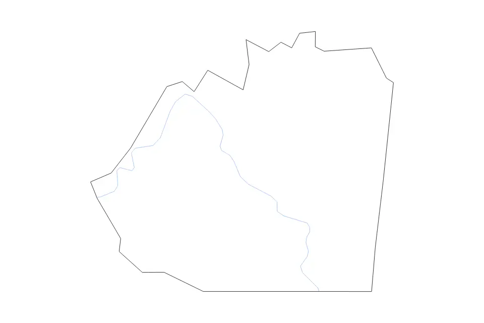 Carte de Washington, Kentucky de type contour et rivières pour Amérique du Nord, montrant contour et rivières avec des limites nettes.