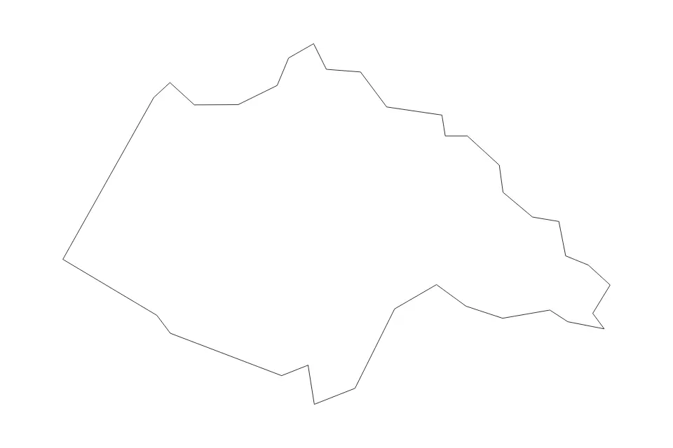 Mapa de Wolfe, Kentucky de tipo contorno para América del Norte, con contorno con límites limpios.