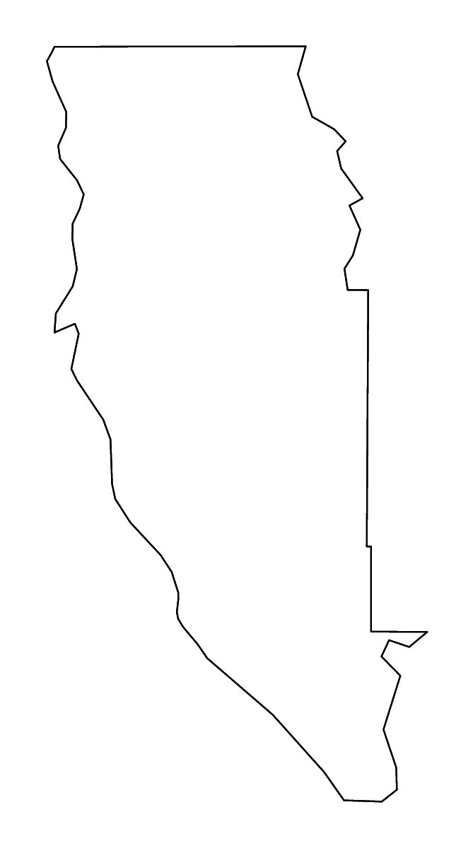 Mapa de contorno de Bossier Parish, Louisiana con ríos.