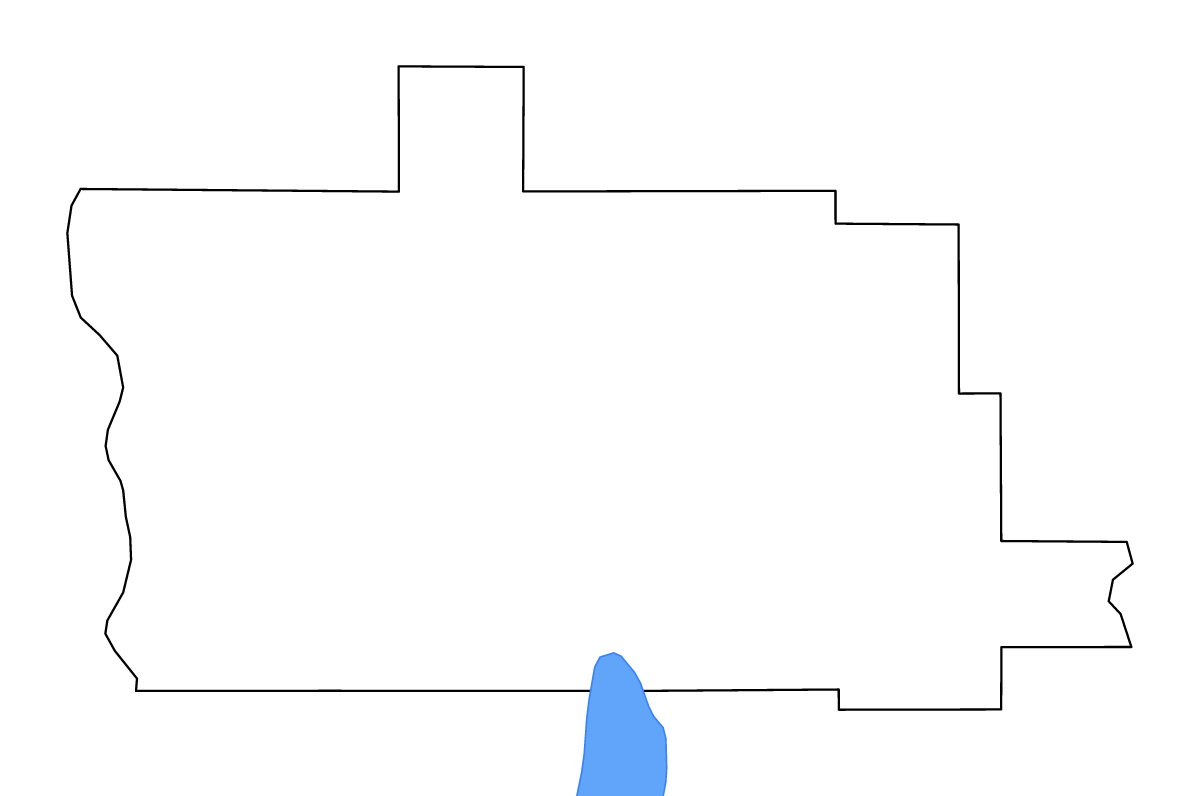 Mapa de contorno de Calcasieu Parish, Louisiana con lagos y ríos.
