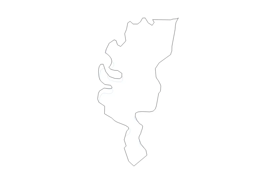 Mapa de Concordia Parish, Louisiana de tipo contorno y ríos para América del Norte, con contorno y ríos con límites limpios.