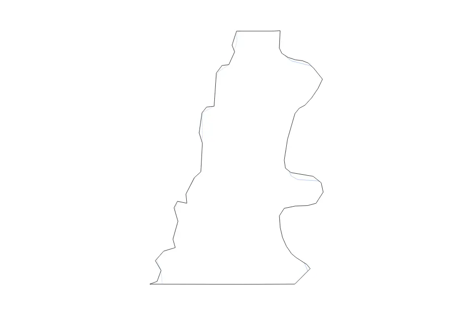Mapa de East Carroll Parish, Louisiana de tipo contorno y ríos para América del Norte, con contorno y ríos con límites limpios.