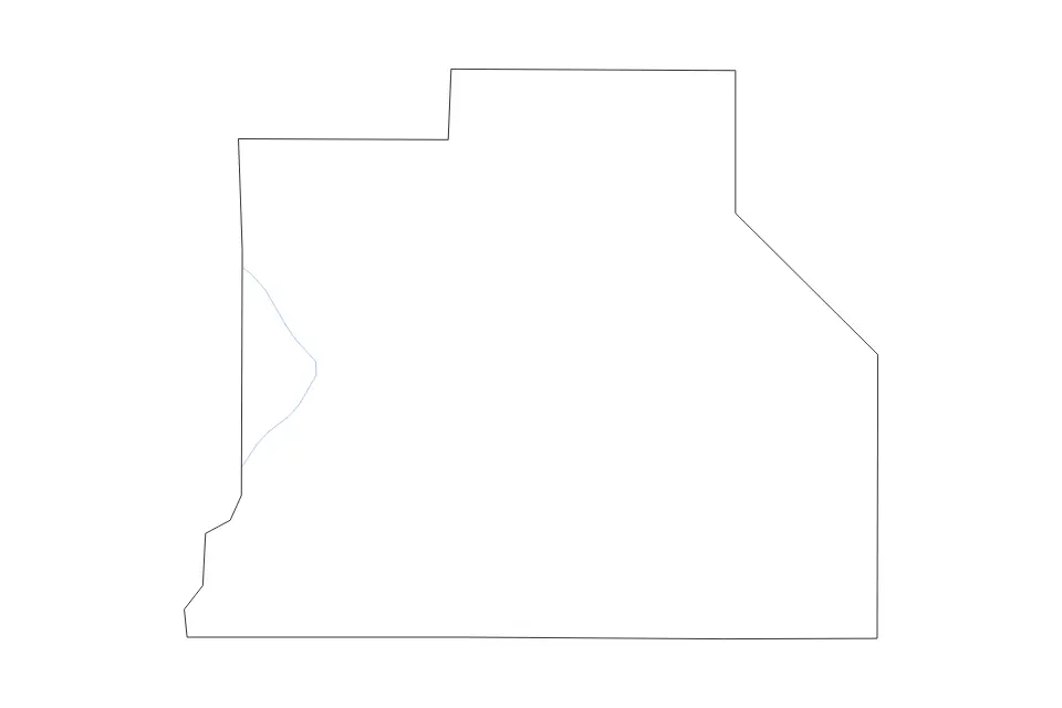 Mapa de Jackson Parish, Louisiana de tipo contorno y ríos para América del Norte, con contorno y ríos con límites limpios.