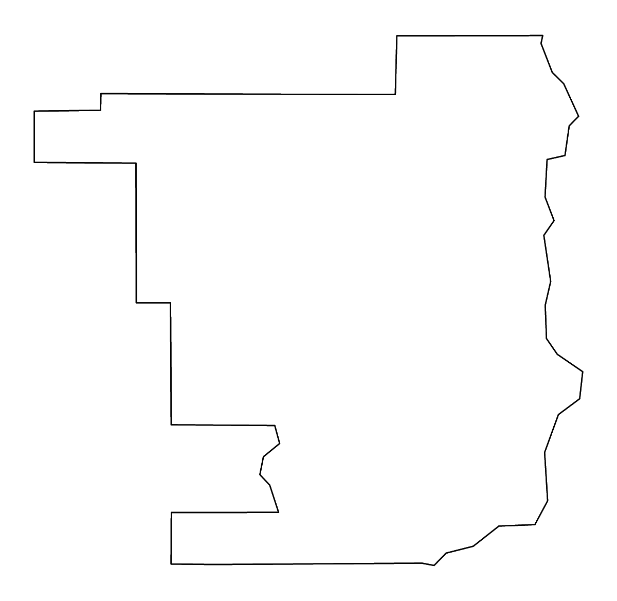 Mapa de contorno de Jefferson Davis Parish, Louisiana con ríos.