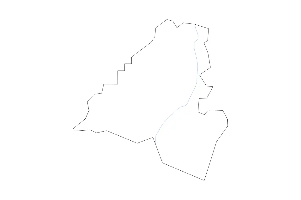 Mapa de Lafayette Parish, Louisiana de tipo contorno y ríos para América del Norte, con contorno y ríos con límites limpios.