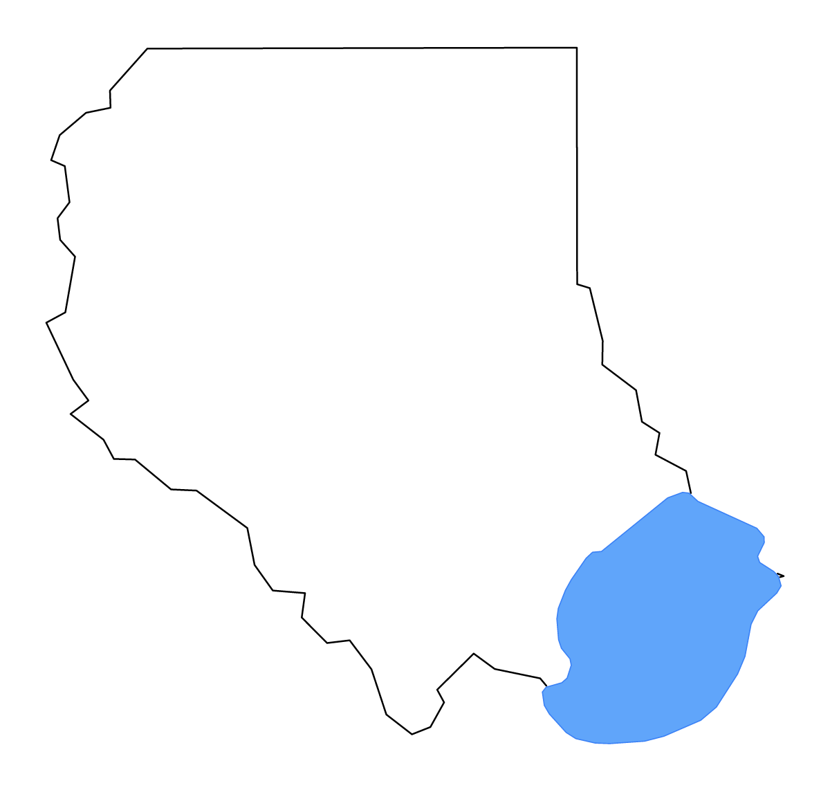 Mapa de contorno de Livingston Parish, Louisiana con lagos y ríos.
