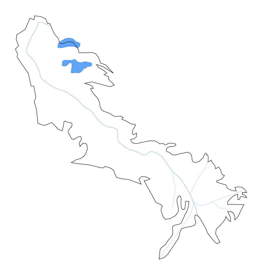 Plaquemines Parish outline map preview