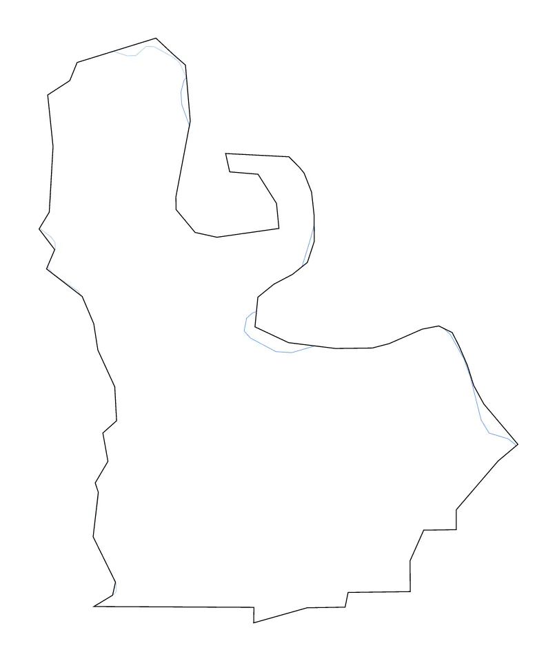 Pointe Coupee Parish outline map preview