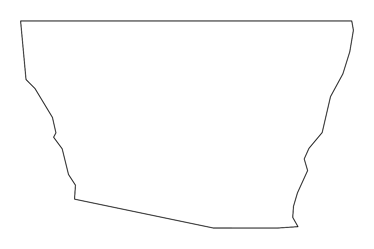 Mapa de contorno de Washington Parish, Louisiana con ríos.