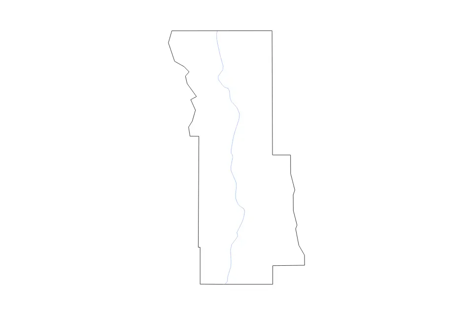 Carte de Webster Parish, Louisiana de type contour et rivières pour Amérique du Nord, montrant contour et rivières avec des limites nettes.