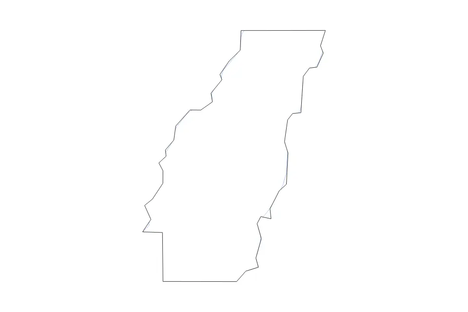 Mapa de West Carroll Parish, Louisiana de tipo contorno y ríos para América del Norte, con contorno y ríos con límites limpios.