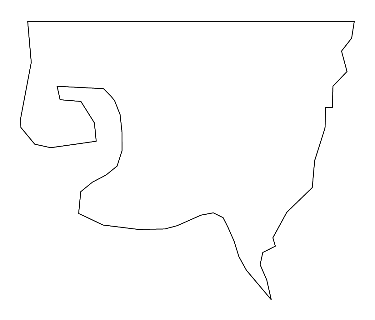 Mapa de contorno de West Feliciana Parish, Louisiana con ríos.
