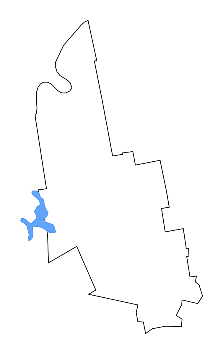 Carte de contour de Franklin, Maine avec lacs et rivières.