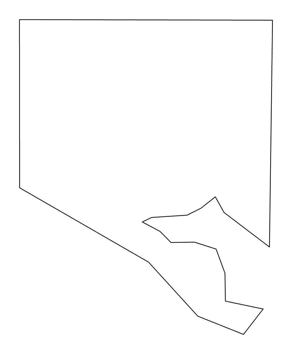 Mapa de contorno de Baltimore, Maryland.