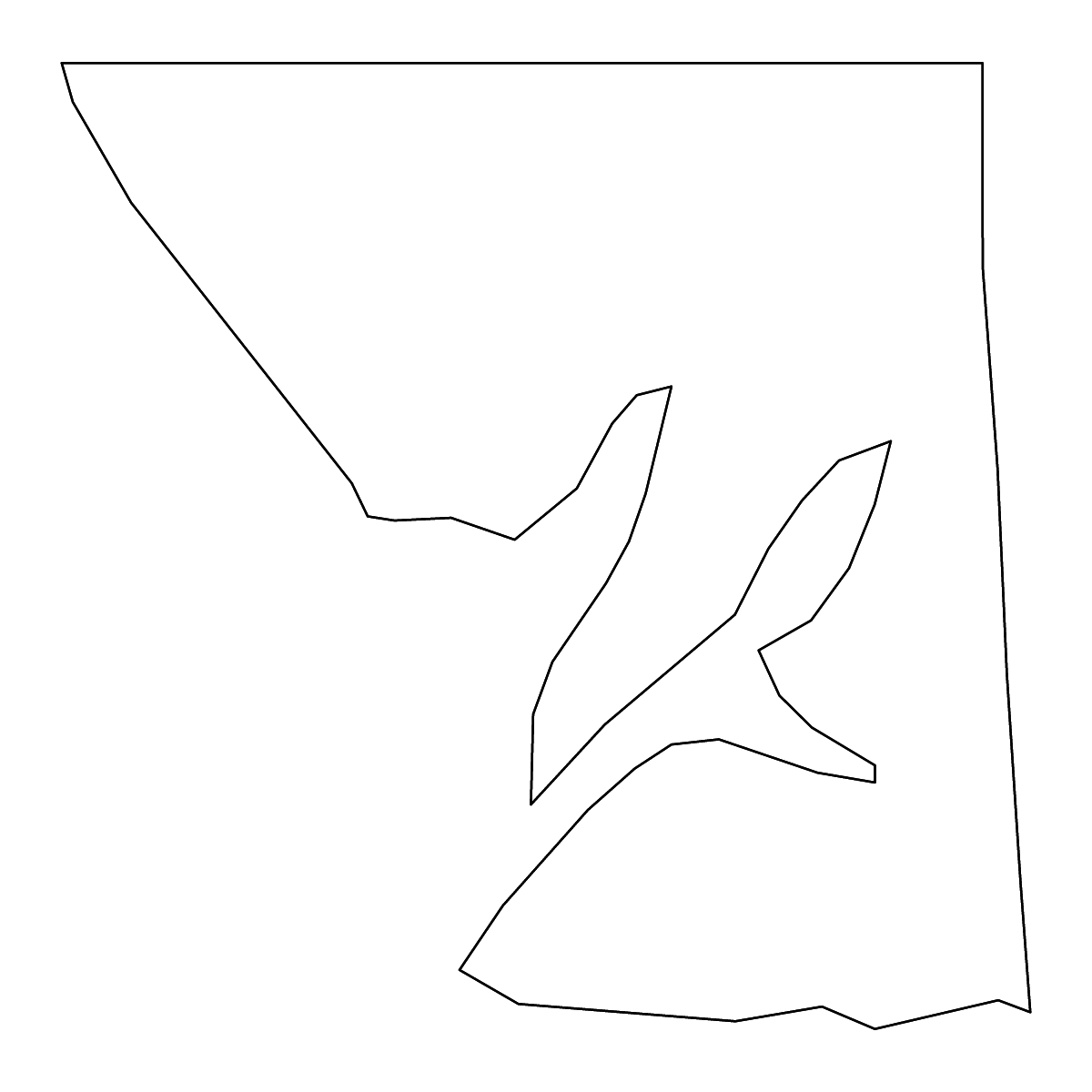 Mapa de contorno de Cecil, Maryland con ríos.