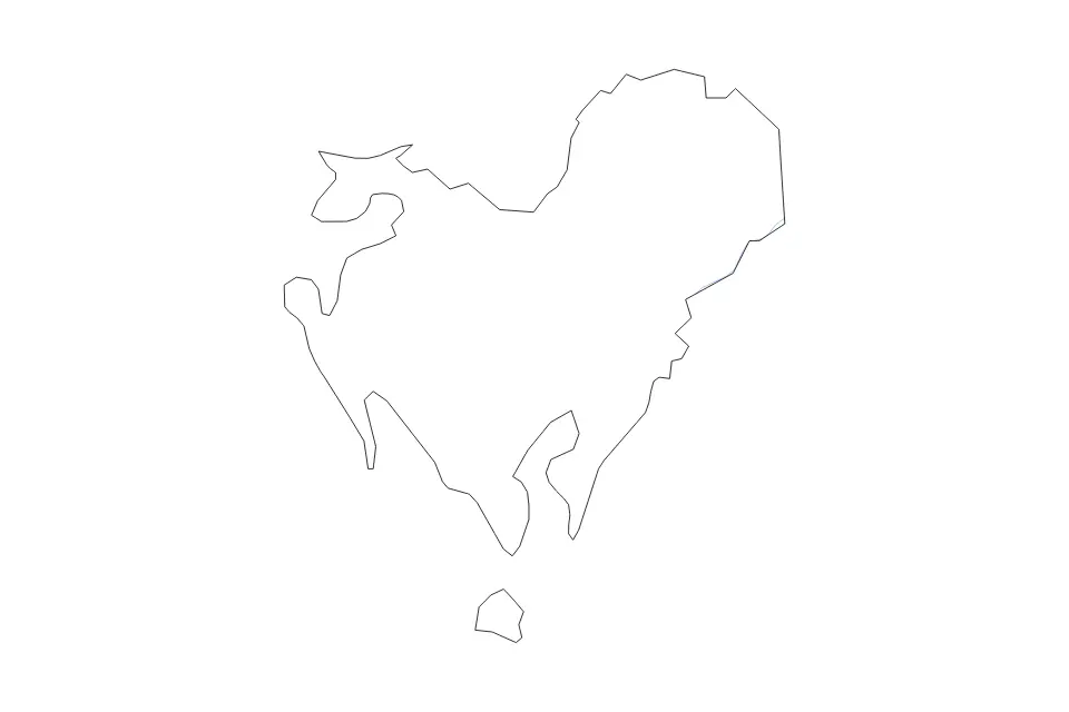 Outline map of Dorchester County, Maryland with subdivision borders and rivers.