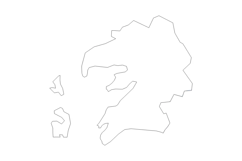 Carte de Somerset, Maryland de type contour et rivières pour Amérique du Nord, montrant contour et rivières avec des limites nettes.