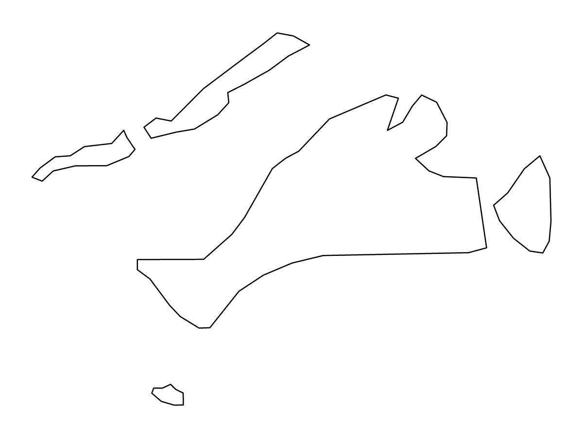 Mapa de contorno de Dukes, Massachusetts.